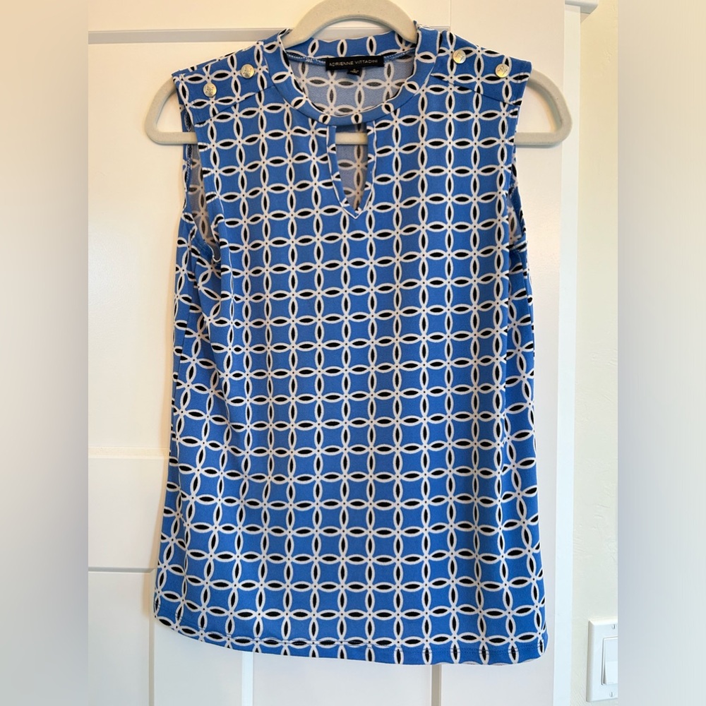 Blue Adrienne Vittandini top, blouse
